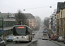 Turku, az egyik legnagyobb város egyik útja, az Aurakatu