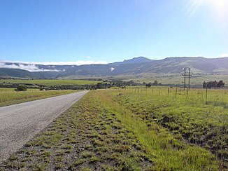 Tyhume Valley med utsikt over Hogsback Pass