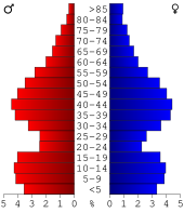 Bevolkingspiramide Clinton County