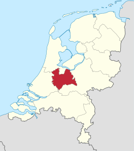Kaart: Provincie Utrecht in Nederland