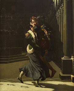 Emma et Eginhard, 1804, Pierre Antoine Augustin Vafflard, Musée d'Évreux