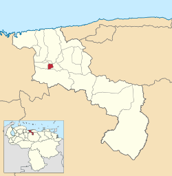 Location in [[ Aragua]]