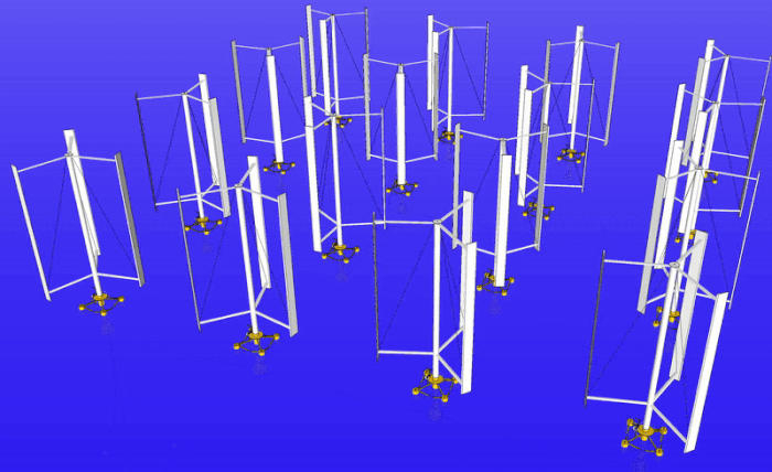 Vertical axis wind turbines offshore