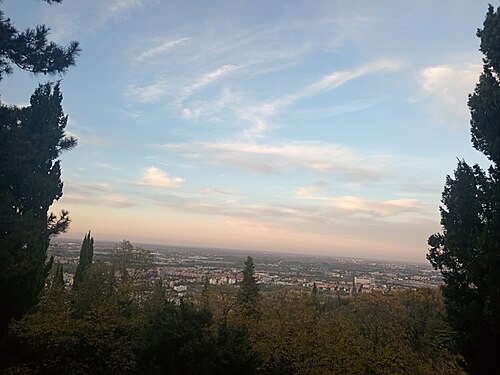 View from The Portico and Basilica di San Luca