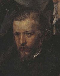 Фрагмент картины В.М. Максимова «Автопортрет и портреты товарищей», 1864