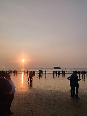 Sunset at Juhu Beach