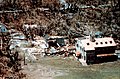 Hurricane Andrew - Buildings on the Deering Estate Still-water marks from storm surge measured at 16.5 feet.