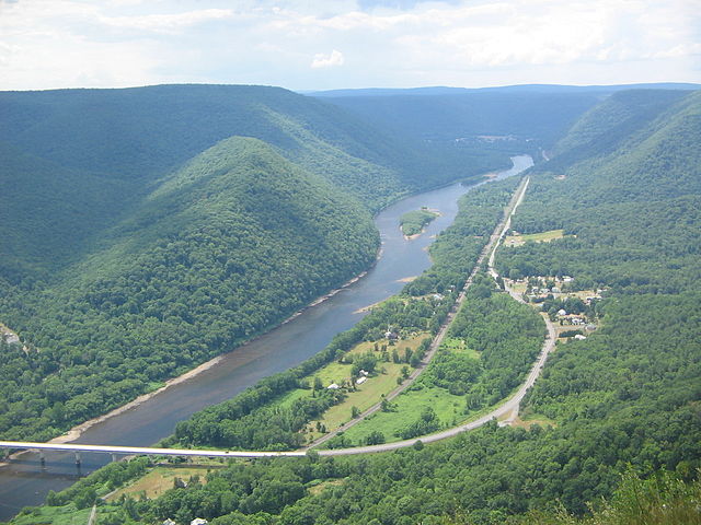 West Branch Susquehanna from Hyner View State Park in Clinton County, Pennsylvania