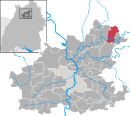 Widdern - Localizazion