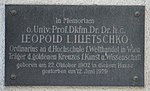 Leopold Illetschko - Gedenktafel