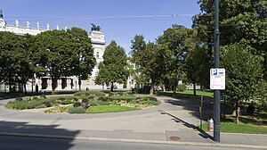 Schmerlingplatz: Geschichte, Lage und Charakteristik, Bauwerke