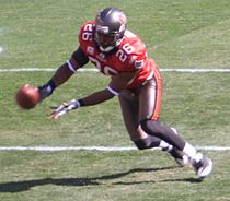 Allen during his tenure with the Tampa Bay Buccaneers. Will Allen interception cropped.jpg