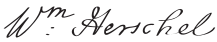 Ficheru:William Herschel Signature.svg