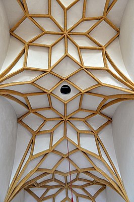 Church of the Assumption, St Marein, Austria – star vault with intersecting lierne ribs.