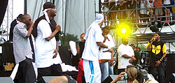 Wu-Tang Clan auf der Bühne