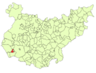 Расположение муниципалитета Саинос на карте провинции