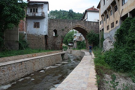 The Kratovo River flowing under the Grofčanski Bridge