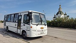 Автобус серии ПАЗ в Новоозёрном в 2021 году