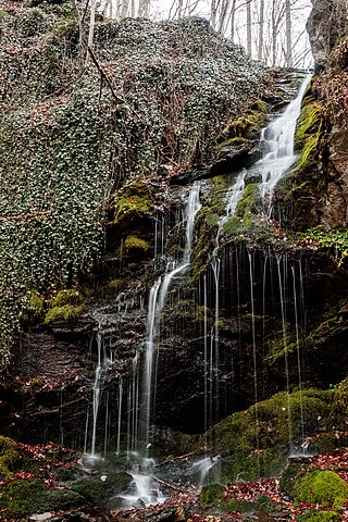 Spikovo Waterfall on River Bregalnica at Ravna Reka, Macedonia
