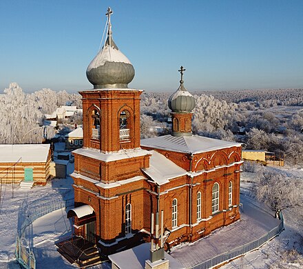 528. Церковь Николая Чудотворца, Преснецово, Лысковский район Автор — Александр Антонов гугл-картовский