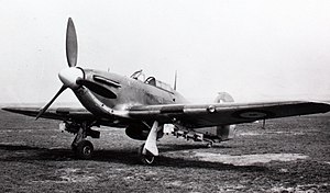 Самолётами Hawker Hurricane полк был вооружен при формировании и воевал на них до конца войны.