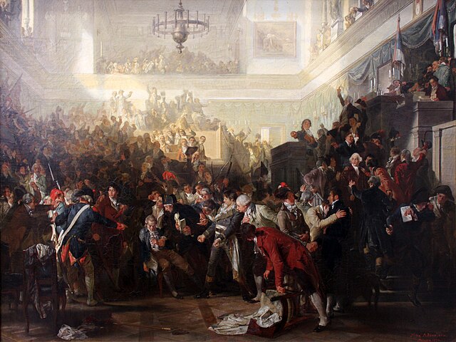 Fall of Robespierre in the Convention by Max Adamo