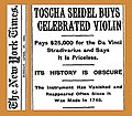00:47, 13 May 2022 — 19240427 Toscha Seidel buys Da Vinci Stradivarius - $25,000 (1924)