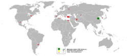2005年全球出產嘅西瓜數據