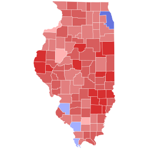 2010 Illinois gubernatorial election results map by county.svg