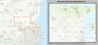 <span class="mw-page-title-main">Wisconsin's 24th Assembly district</span> American legislative district in southeast Wisconsin