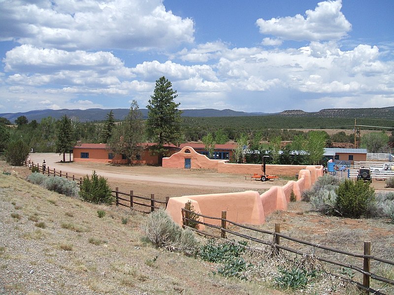 File:2013 - West Elevation, Kozlowski's Trading Post and Stage Stop, Santa Fe Trail, Pecos National Historic Park, the Former Forked Lightning Ranch - panoramio.jpg
