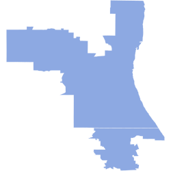 2016 Congressional election in Illinois' 10th district by county.svg