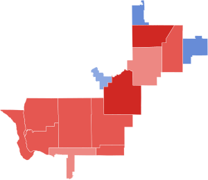 2018 Congressional election in Illinois' 13th congressional district by county.svg