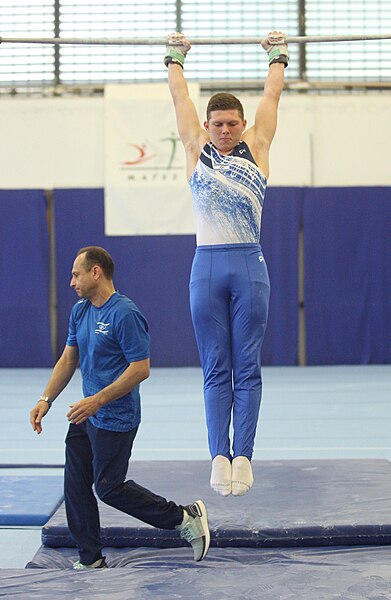 File:2019-05-25 Budapest Cup age group I all-around competition horizontal bar (Martin Rulsch) 006.jpg