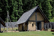 Reconstructed Celtic house at Otzenhausen 2020Keltendorf2.jpg