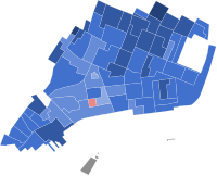 2022 New York State Assembly District 65 election by precint.svg