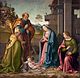 Боттичини. Поклонение Младенцу Христу со святыми Варварой и Мартином