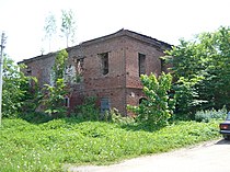 Pryamukhino.  El edificio sobreviviente de la fábrica propiedad de Bakunin.