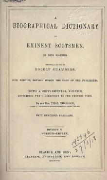 A biographical dictionary of eminent Scotsmen, vol 5.djvu
