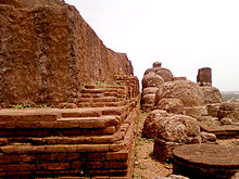 Stupas at Bojjannakonda in Andhra Pradesh A view of Rock cut Stupas at Bojjannakonda.jpg