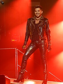 Lambert performing with Queen in Las Vegas (2014) AdamLambert-Queen 7-5-14 LV1.JPG