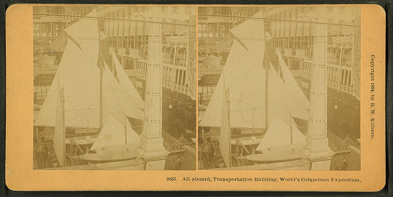 File:All aboard, Transportation building, World's Columbian Exposition, by Kilburn, B. W. (Benjamin West), 1827-1909.jpg