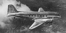 American Airlines Douglas DC-3 (tight crop, grayscale, contrast stretch).jpg