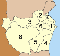 Mapa dos distritos