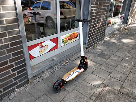 An e-scooter