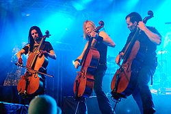 Az Apocalyptica a 2009-es Ilosaarirock fesztiválon