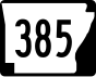 Autobahn 385 Markierung