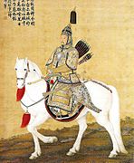 The Kangxi Emperor in ceremonial armour
