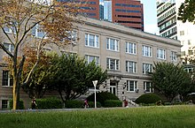 The Arthur D. Little Inc. building at 30 Memorial Drive in Cambridge, Massachusetts, near MIT, which opened in 1917. Arthur D Little Building.jpg