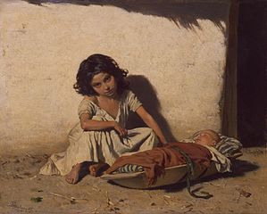 August von Pettenkofen: Trẻ em Gypsy (1885), Bảo tàng Ermitazh